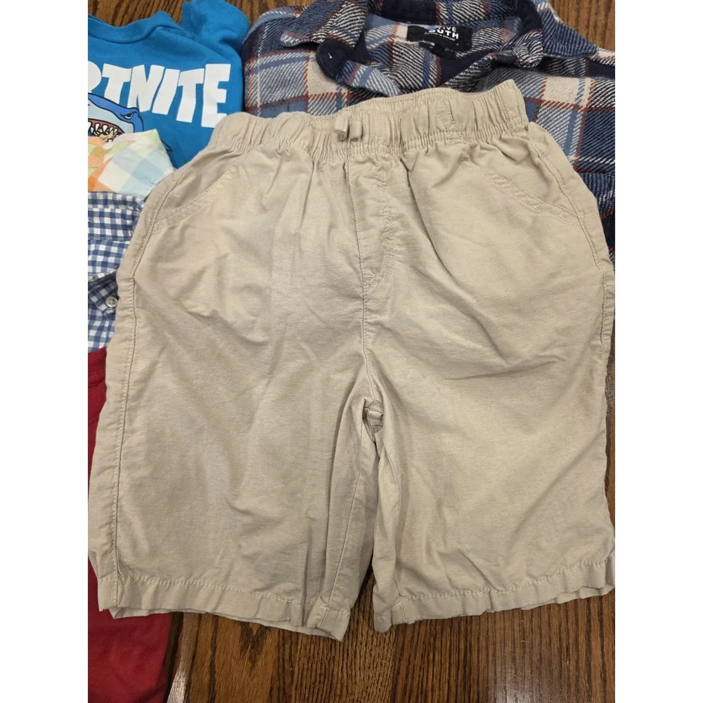 Boys Size 10-12 MD Lot of 8 Pieces Shirts Shorts Back To School Gap Lands End